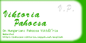 viktoria pahocsa business card